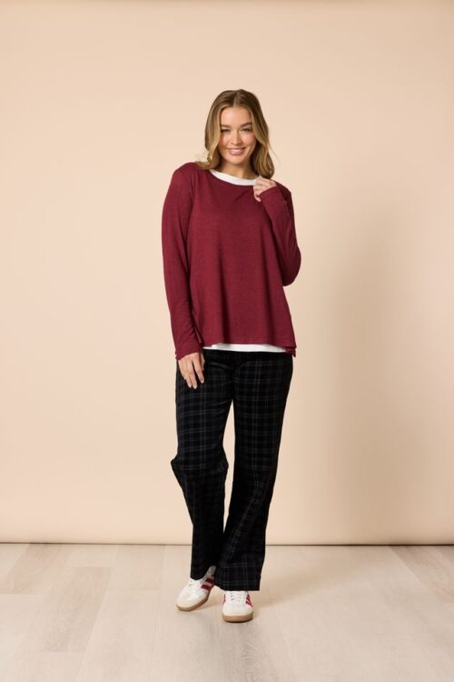 Threadz Alicia 2 in 1 Top Shiraz 48666