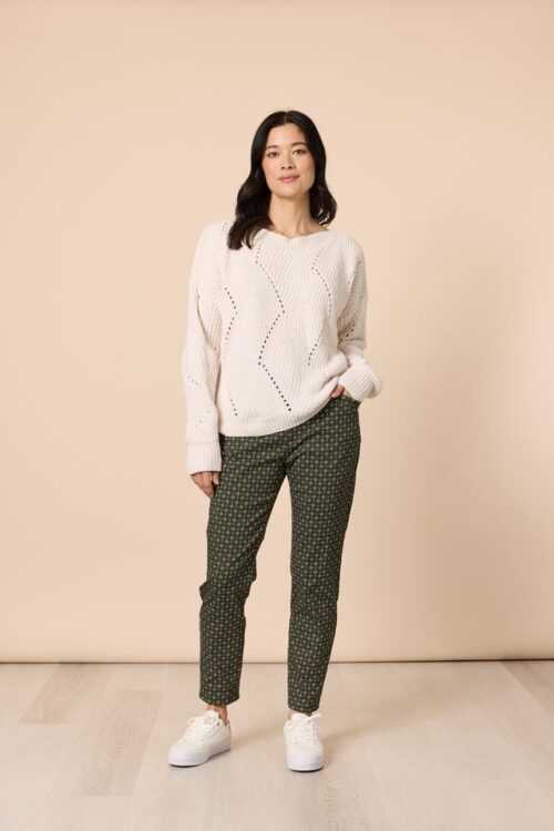 Gordon Smith Kelly Print Pant Khaki/White 48723
