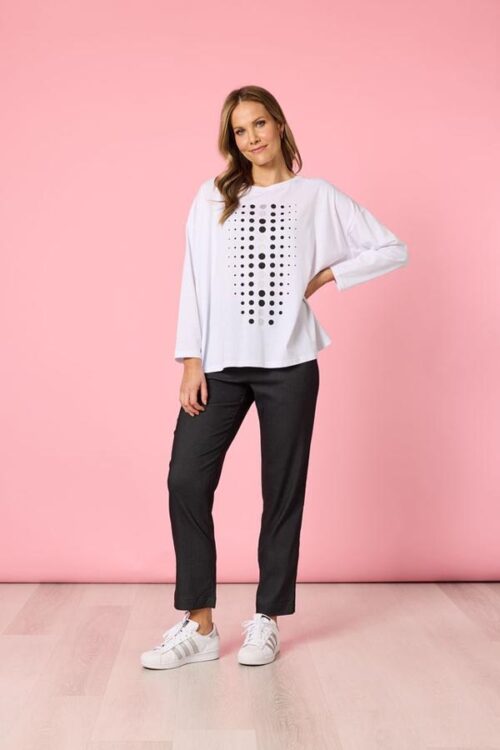 Clarity Elise Spot Top White 48700
