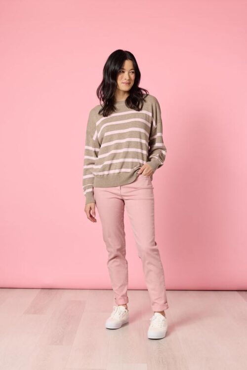 Gordon Smith Idaho Stripe Knit Natural/Blush 48767
