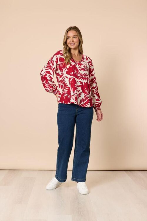 Threadz Moulin Rouge Top Red 49166
