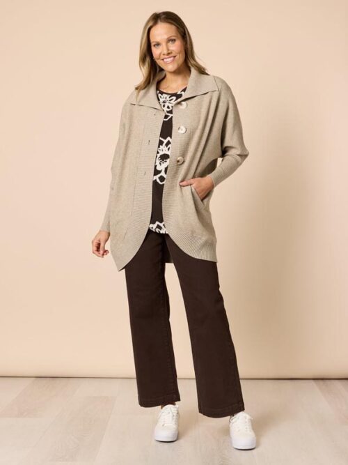 Clarity Cafe Cardigan Latte 49309
