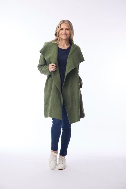 Orienique Wool Wrap Jacket OLIVE 1337