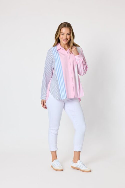 Threadz Miramar Stripe Shirt Lipstick 49529