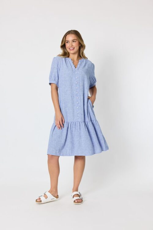 Threadz Canopy Dress Chambray 49724