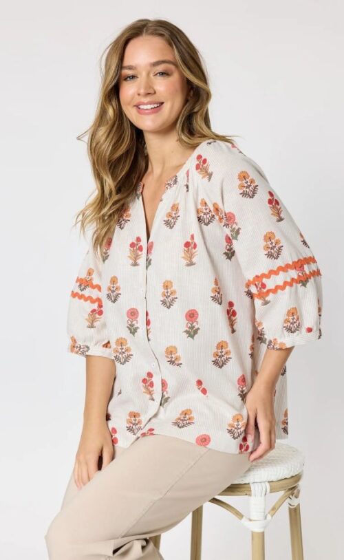 Threadz Candelabra Flower Top Natural/Multi 50049