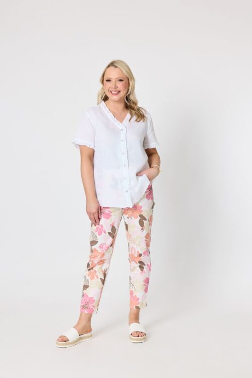 Gordon Smith Amalfi Rose Print Pant Pink/Multi 50158