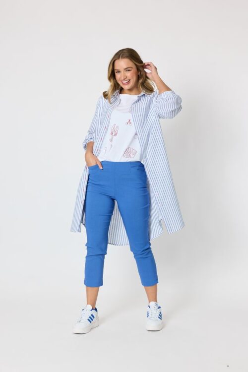 Threadz Zara Stretch Pant Blue 6030