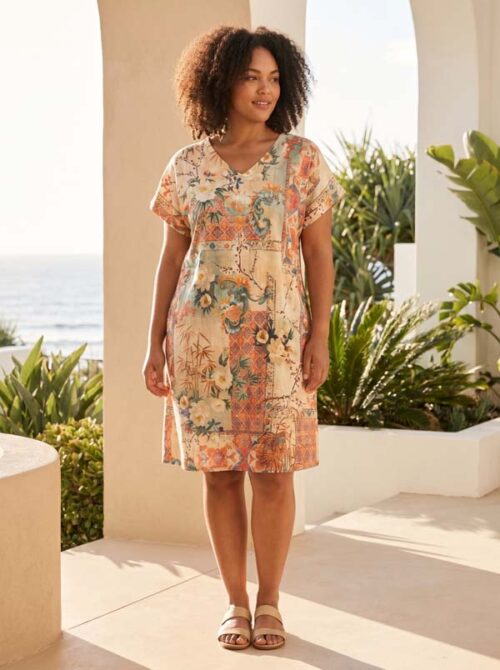 Orientique Gordes Reversible Short Sleeve Dress 21863