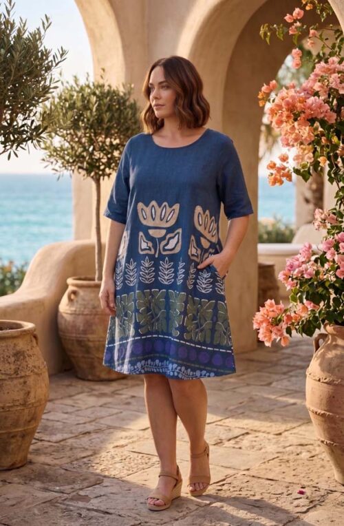 Orientique Liberte Blue Dress Contemporary 40291