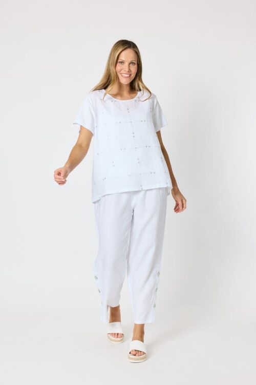 Clarity Silver Jewel Top White/Silver 50086